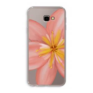 CaseCompany Pink Ellila Flower: Samsung Galaxy J4 Plus Transparant Hoesje