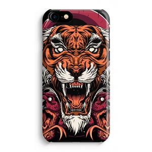 CaseCompany Tiger and Rattlesnakes: iPhone 8 Volledig Geprint Hoesje