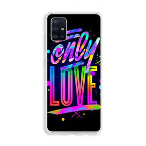 CaseCompany Only Love: Galaxy A51 4G Transparant Hoesje
