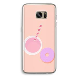 CaseCompany Donut: Samsung Galaxy S7 Edge Transparant Hoesje