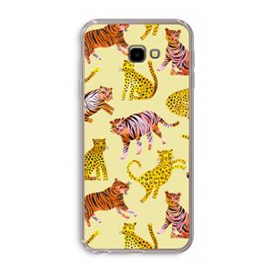 CaseCompany Cute Tigers and Leopards: Samsung Galaxy J4 Plus Transparant Hoesje