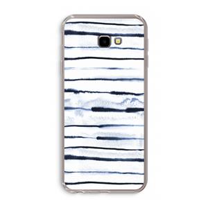 CaseCompany Ink Stripes: Samsung Galaxy J4 Plus Transparant Hoesje
