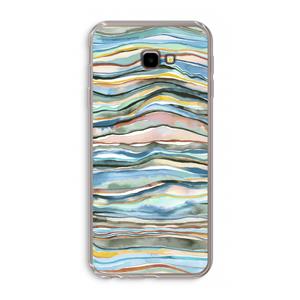 CaseCompany Watercolor Agate: Samsung Galaxy J4 Plus Transparant Hoesje