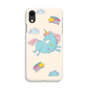 CaseCompany Vliegende eenhoorn: iPhone XR Volledig Geprint Hoesje