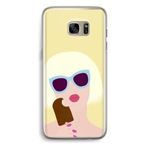 CaseCompany Ice cream: Samsung Galaxy S7 Edge Transparant Hoesje