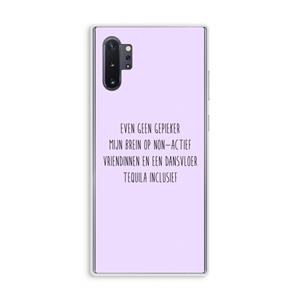 CaseCompany Tequila: Samsung Galaxy Note 10 Plus Transparant Hoesje