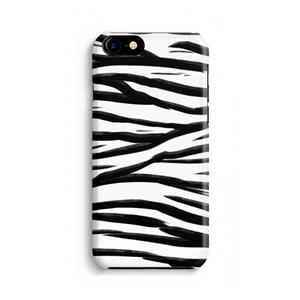 CaseCompany Zebra pattern: Volledig geprint iPhone SE 2020 Hoesje