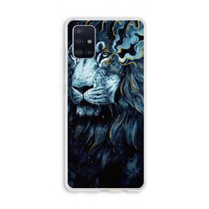 CaseCompany Darkness Lion: Galaxy A51 4G Transparant Hoesje