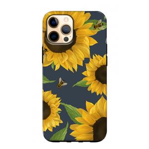 CaseCompany Sunflower and bees: iPhone 12 Pro Max Tough Case