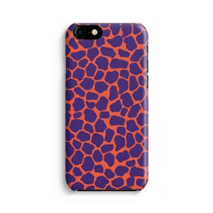 CaseCompany Purple Giraffe: Volledig geprint iPhone SE 2020 Hoesje