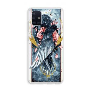 CaseCompany Golden Raven: Galaxy A51 4G Transparant Hoesje