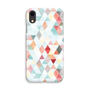 CaseCompany Gekleurde driehoekjes pastel: iPhone XR Volledig Geprint Hoesje
