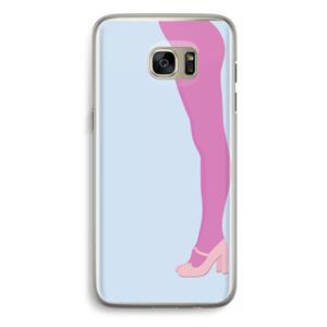CaseCompany Pink panty: Samsung Galaxy S7 Edge Transparant Hoesje