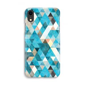 CaseCompany Gekleurde driehoekjes blauw: iPhone XR Volledig Geprint Hoesje