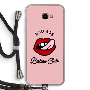 CaseCompany Badass Babes Club: Samsung Galaxy J4 Plus Transparant Hoesje met koord