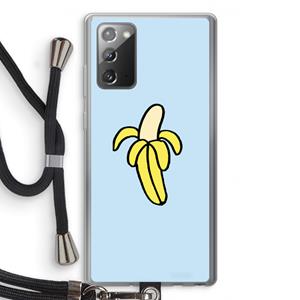 CaseCompany Banana: Samsung Galaxy Note 20 / Note 20 5G Transparant Hoesje met koord