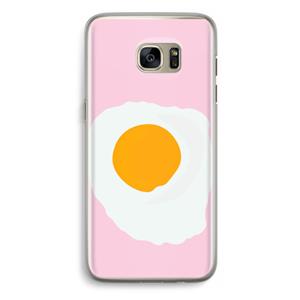 CaseCompany Sunny side up: Samsung Galaxy S7 Edge Transparant Hoesje