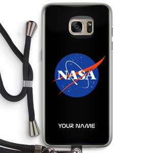 CaseCompany NASA: Samsung Galaxy S7 Edge Transparant Hoesje met koord