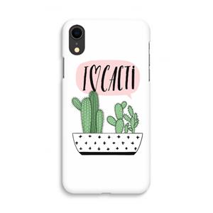 CaseCompany I love cacti: iPhone XR Volledig Geprint Hoesje