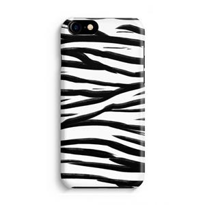 CaseCompany Zebra pattern: iPhone 8 Volledig Geprint Hoesje