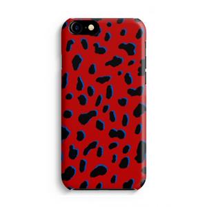CaseCompany Red Leopard: iPhone 8 Volledig Geprint Hoesje