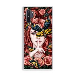 CaseCompany Lady Moth: Samsung Galaxy Note 10 Plus Transparant Hoesje