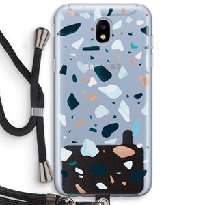 CaseCompany Terrazzo N°13: Samsung Galaxy J5 (2017) Transparant Hoesje met koord