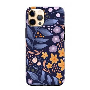 CaseCompany Flowers with blue leaves: iPhone 12 Pro Max Tough Case