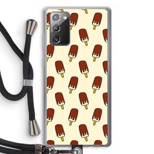 CaseCompany Yummy: Samsung Galaxy Note 20 / Note 20 5G Transparant Hoesje met koord