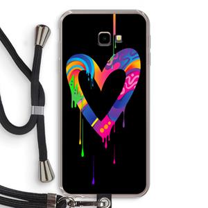 CaseCompany Melts My Heart: Samsung Galaxy J4 Plus Transparant Hoesje met koord