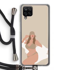 CaseCompany One of a kind: Samsung Galaxy A12 Transparant Hoesje met koord