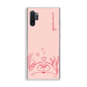 CaseCompany Love is in the air: Samsung Galaxy Note 10 Plus Transparant Hoesje