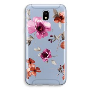 CaseCompany Geschilderde bloemen: Samsung Galaxy J5 (2017) Transparant Hoesje