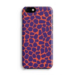 CaseCompany Purple Giraffe: iPhone 8 Volledig Geprint Hoesje