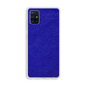 CaseCompany Majorelle Blue: Galaxy A51 4G Transparant Hoesje