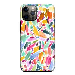 CaseCompany Watercolor Brushstrokes: iPhone 12 Tough Case
