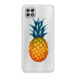CaseCompany Grote ananas: Samsung Galaxy A22 4G Transparant Hoesje