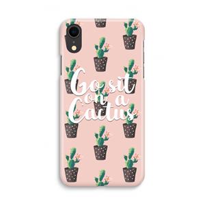 CaseCompany Cactus quote: iPhone XR Volledig Geprint Hoesje