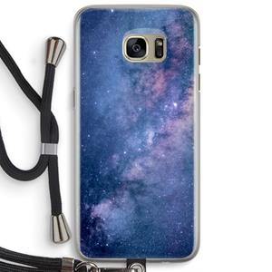 CaseCompany Nebula: Samsung Galaxy S7 Edge Transparant Hoesje met koord