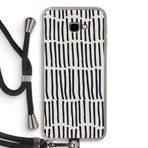 CaseCompany Moroccan stripes: Samsung Galaxy J4 Plus Transparant Hoesje met koord