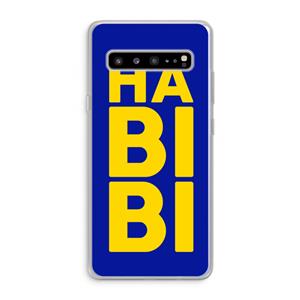 CaseCompany Habibi Blue: Samsung Galaxy S10 5G Transparant Hoesje