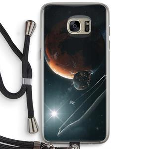 CaseCompany Mars Renaissance: Samsung Galaxy S7 Edge Transparant Hoesje met koord