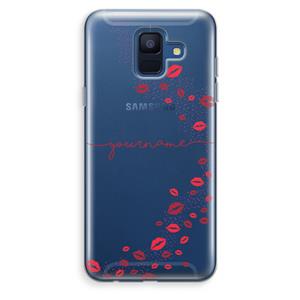 CaseCompany Kusjes: Samsung Galaxy A6 (2018) Transparant Hoesje