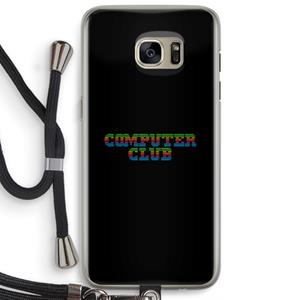 CaseCompany Retro: Samsung Galaxy S7 Edge Transparant Hoesje met koord