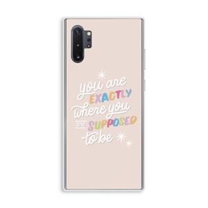 CaseCompany Right Place: Samsung Galaxy Note 10 Plus Transparant Hoesje