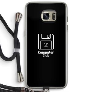 CaseCompany Hello: Samsung Galaxy S7 Edge Transparant Hoesje met koord