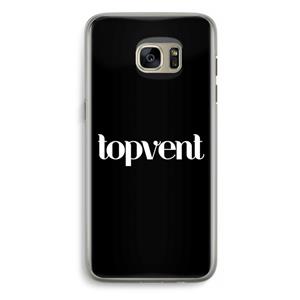 CaseCompany Topvent Zwart: Samsung Galaxy S7 Edge Transparant Hoesje