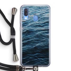 CaseCompany Oceaan: Samsung Galaxy A40 Transparant Hoesje met koord