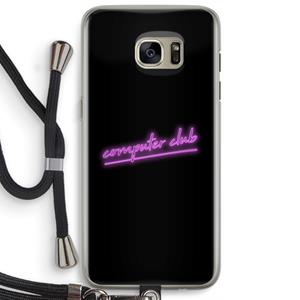 CaseCompany Vice Black: Samsung Galaxy S7 Edge Transparant Hoesje met koord