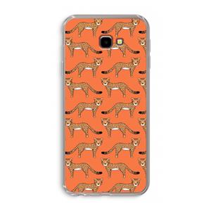 CaseCompany Cheetah: Samsung Galaxy J4 Plus Transparant Hoesje